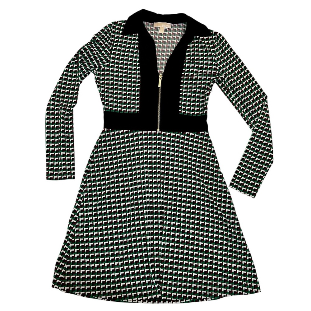 Chic Michael Kors Geometric Patterned Dress